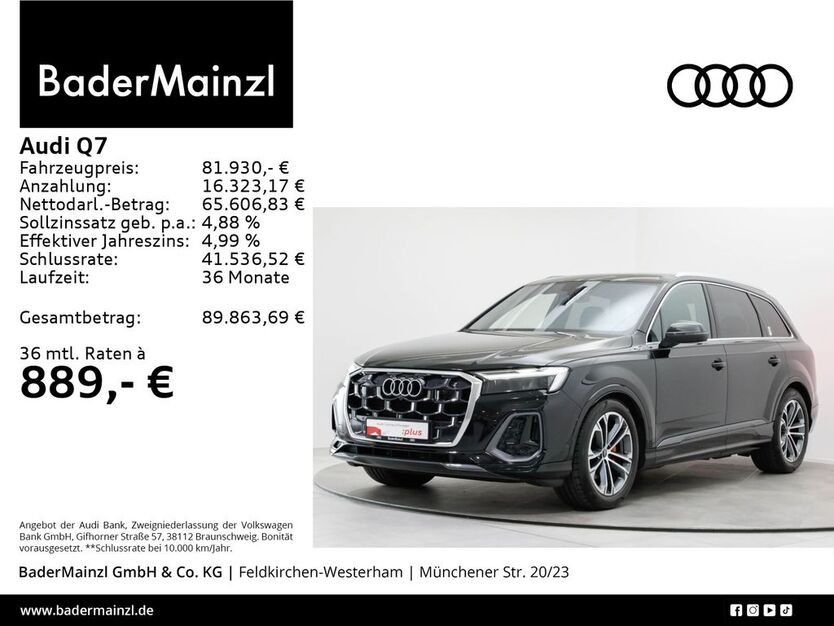 Audi Q7 28.000 km 81.930 € Feldkirchen/Westerham 83620