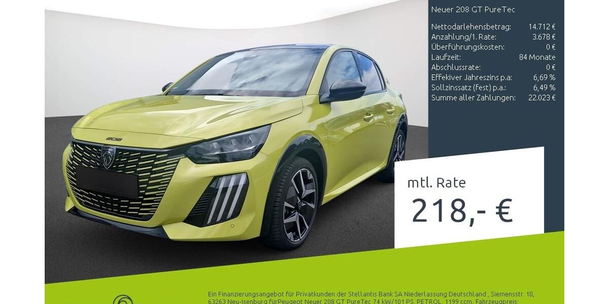 Peugeot 208 20.816 km 18.390 &euro; Dülmen 48249