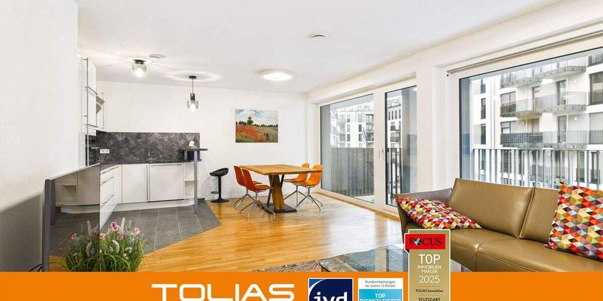 Etagenwohnung Stuttgart Feuerbach - 3 Zimmer, 94 m&sup2;, 2.020&euro; | Angebot:24683701