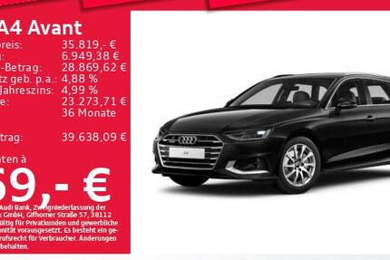 Audi A4 39.176 km 34.783 &euro; Eching 85386