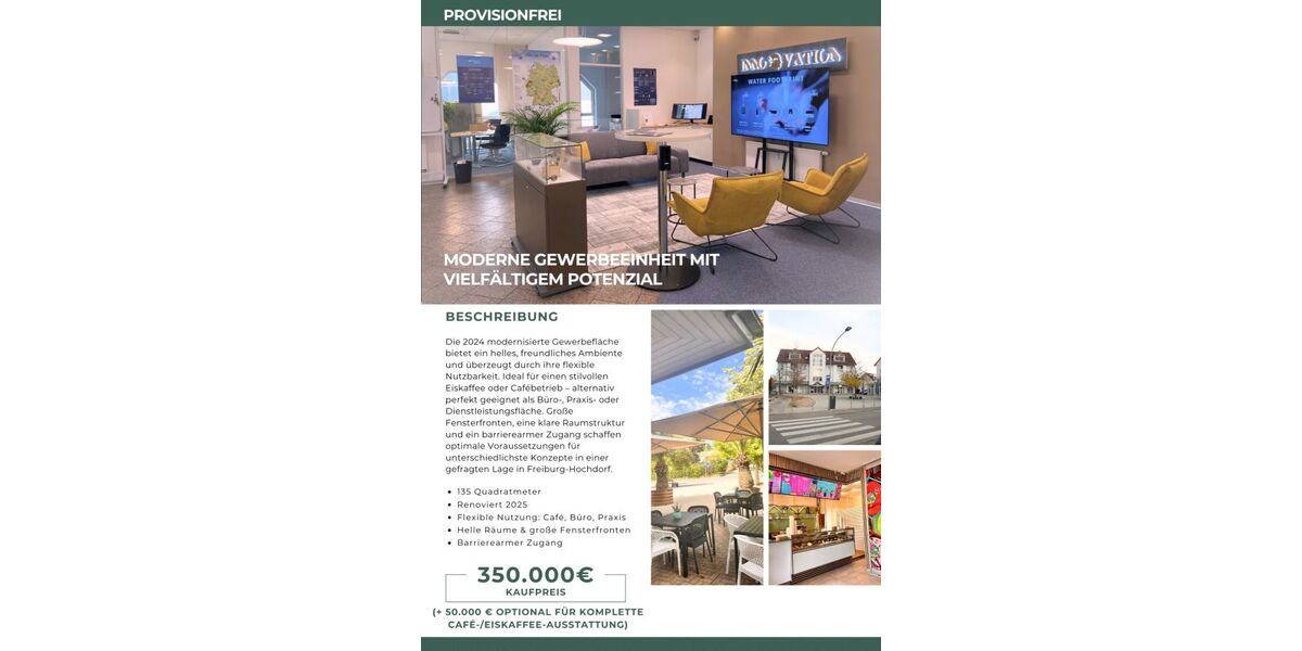 Provisionsfrei* Eiskaffee, Büro oder Kreativraum - moderne Gewerbefläche mit Optionen! zimmer