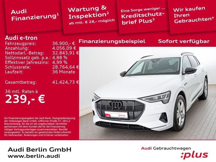 Audi e-tron 16.260 km 36.900 € Berlin 12489