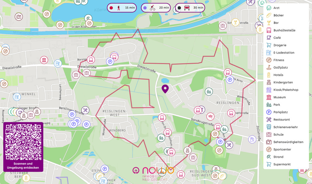 Etagenwohnung Wolfsburg Reislingen - 3 Zimmer, 99 m&sup2;, 368.800&euro; | Angebot:22016101