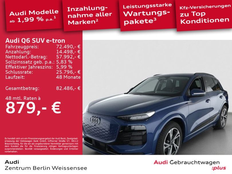 Audi Q6 e-tron 7.701 km 72.490 € Berlin 13088