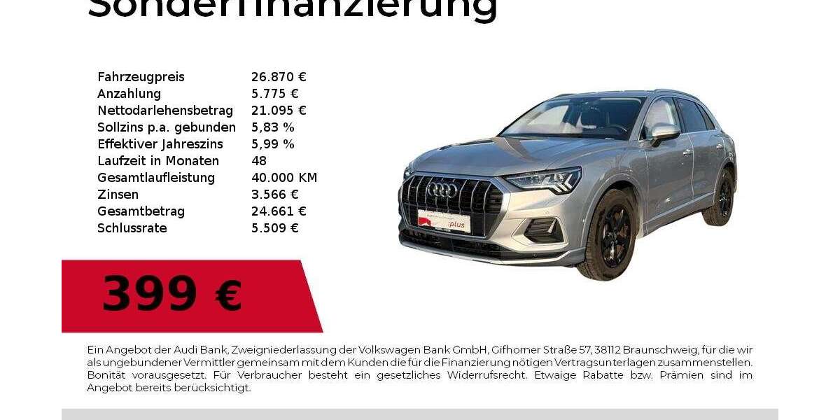 Audi Q3 34.580 km 26.870 &euro; Dessau 06842