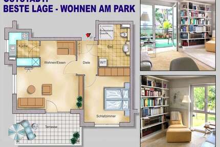 Wohnung Mannheim Fahrlach - 2 Zimmer, 62 m&sup2;, 365.000&euro; | Angebot:26690210