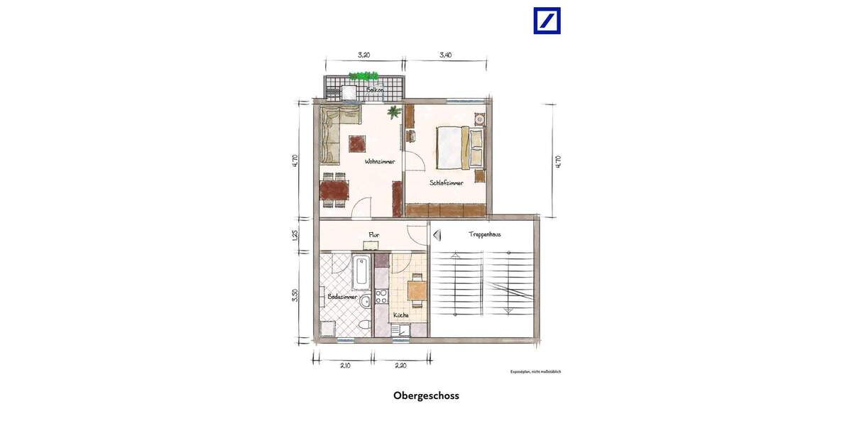 Etagenwohnung Wallhausen - 2 Zimmer, 53 m&sup2;, 45.000&euro; | Angebot:25744028