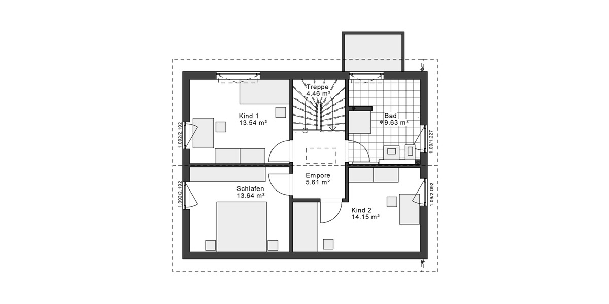Einfamilienhaus Haltern am See - 3 Zimmer, 122 m&sup2;, 1.650&euro; | Angebot:26396043