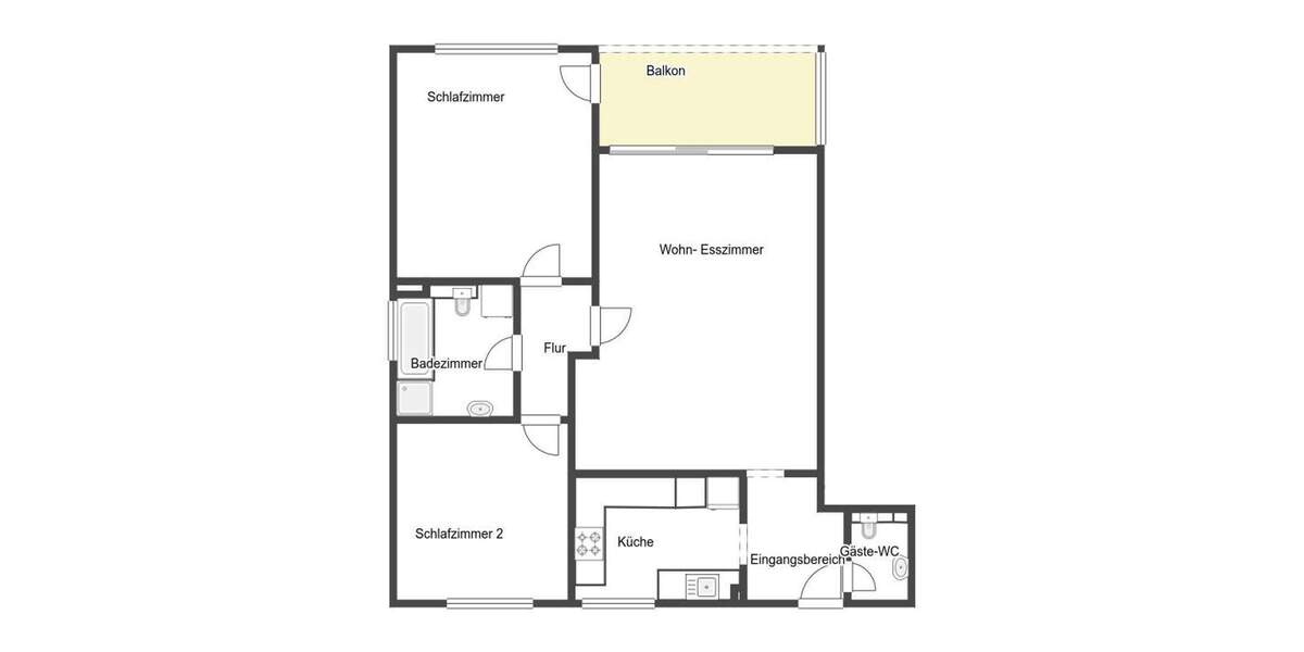Etagenwohnung Königswinter Ittenbach - 3 Zimmer, 88 m&sup2;, 269.000&euro; | Angebot:25749990