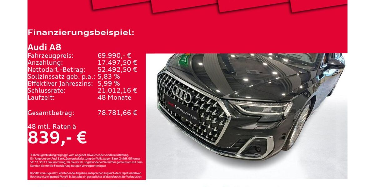 Audi A8 41.040 km 69.650 &euro; Hannover 30179