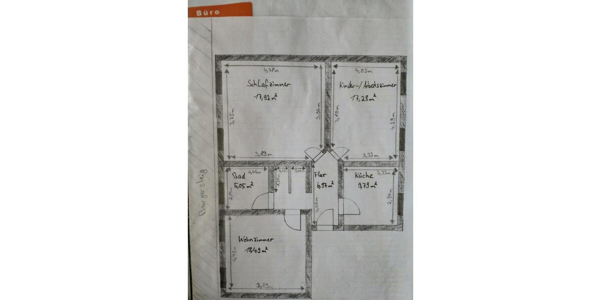Erdgeschoßwohnung Hamburg Barmbek-Nord - 3 Zimmer, 76 m&sup2;, 879&euro; | Angebot:26395603