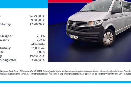 VW T6 Kombi 65.000 km 26.489 &euro; Gröditz 01609