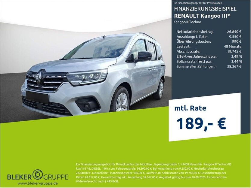 Renault Kangoo 1.500 km 36.390 € Stuhr 28816