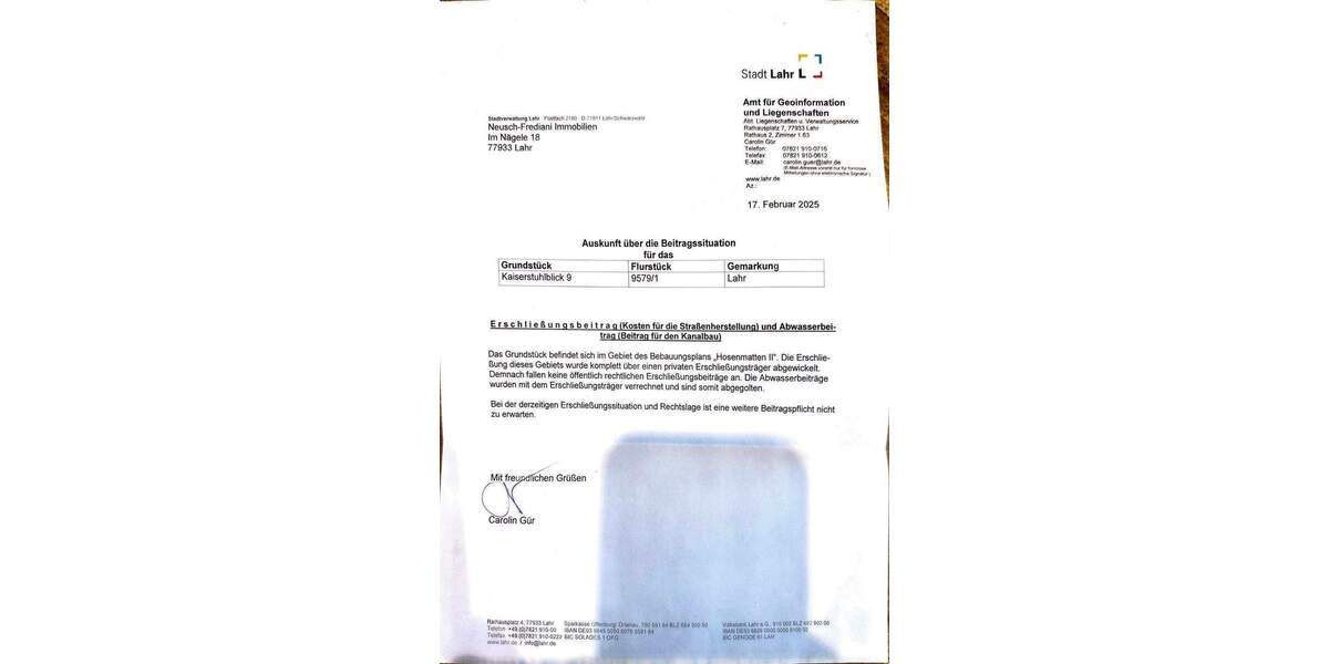 Grundstück Lahr/Schwarzwald Lahr - 295.000&euro; | Angebot:25680082