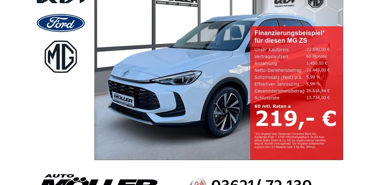 MG ZS 2.990 km 22.749 &euro; Gotha 99867