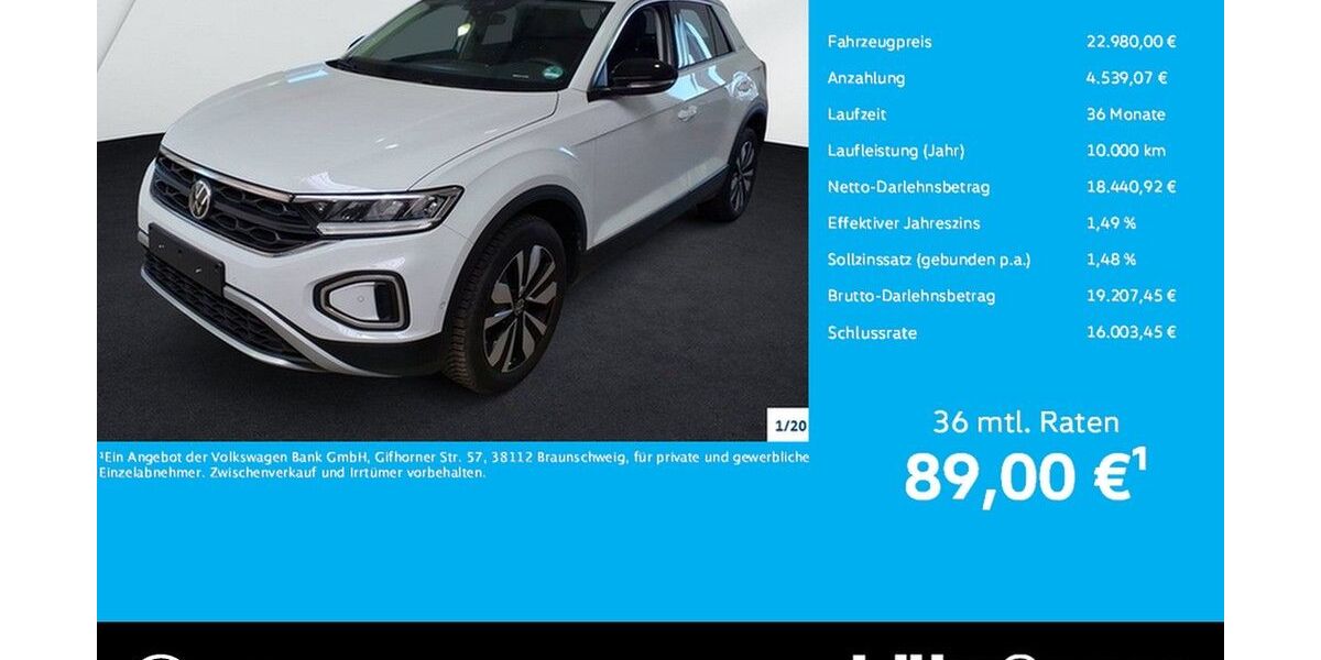 VW T-Roc 21.903 km 22.980 &euro; Trier 54292