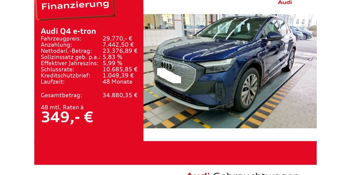 Audi Q4 e-tron 47.309 km 29.770 &euro; Ulm 89073
