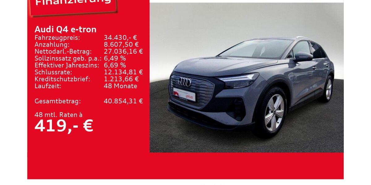 Audi Q4 e-tron 19.994 km 34.430 &euro; Ulm 89073