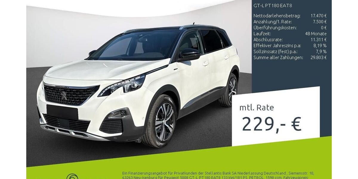 Peugeot 5008 73.300 km 24.444 &euro; Bocholt 46395