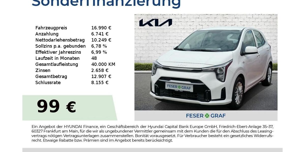 Kia Picanto 5.785 km 16.990 &euro; Roth 91154