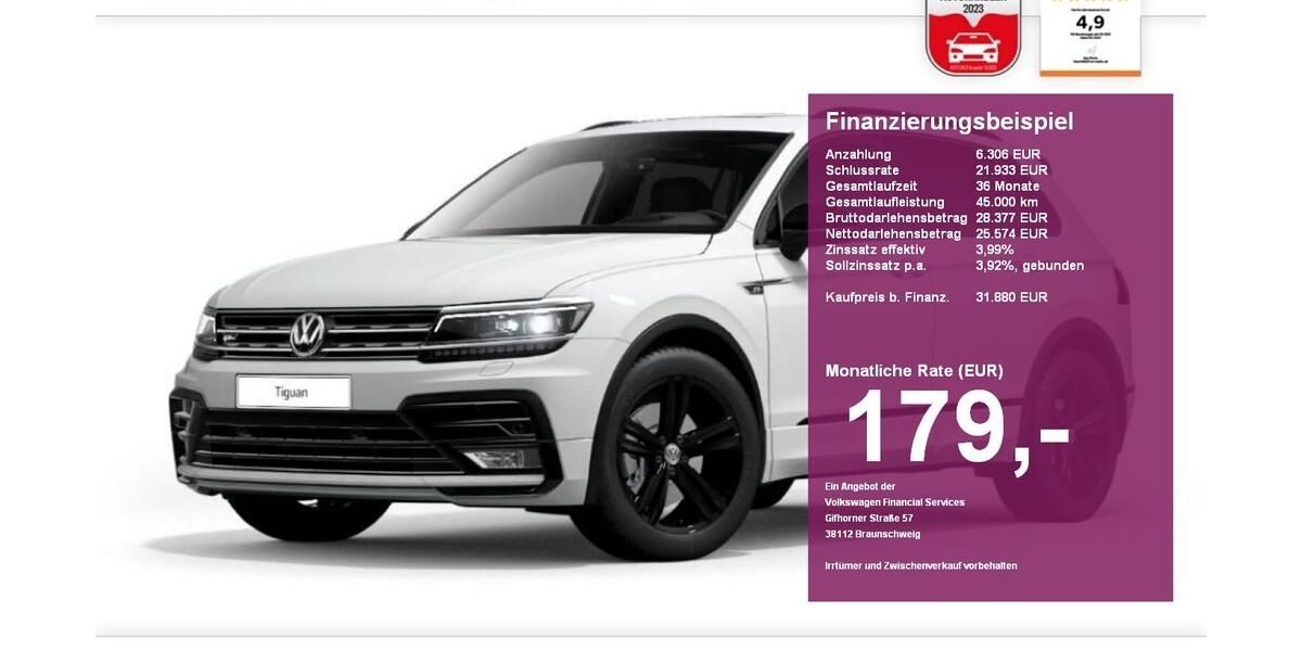 VW Tiguan 48.800 km 31.880 &euro; Albbruck 79774