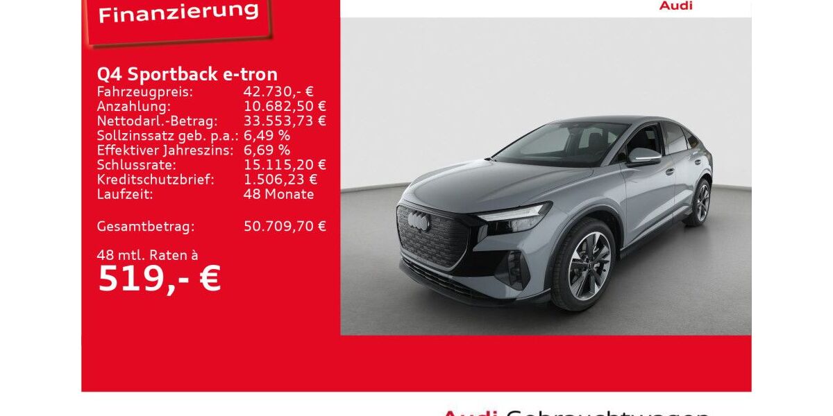 Audi Q4 e-tron 3.078 km 42.730 &euro; Ulm 89073