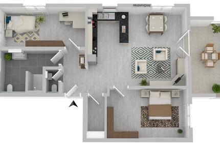 3-Zimmer Wohnung im Zentrum von Dierdorf zu vermieten