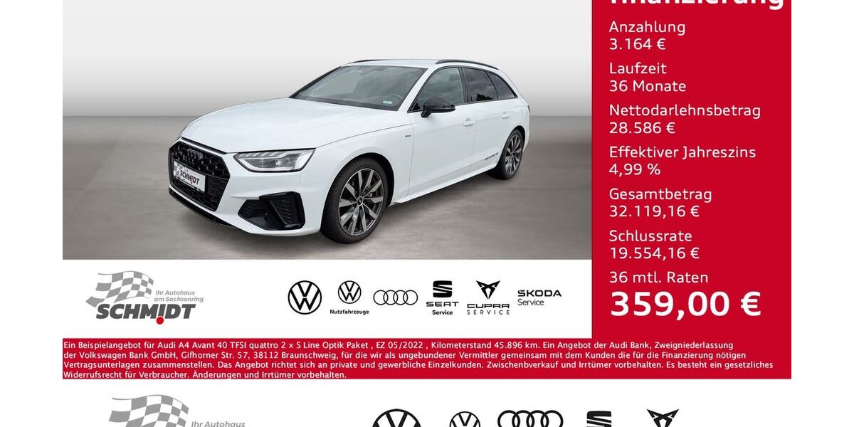 Audi A4 45.896 km 31.750 &euro; Bernsdorf 09337