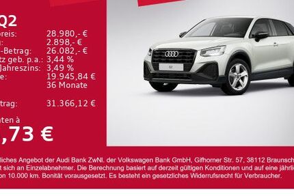 Audi Q2 6.000 km 28.480 &euro; Gersthofen 86368