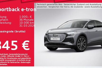 Audi Q4 e-tron 8.096 km 40.986 &euro; Eching 85386