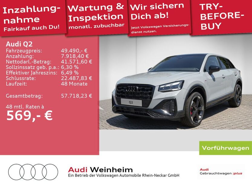 Audi Q2 9.900 km 49.490 € Weinheim 69469