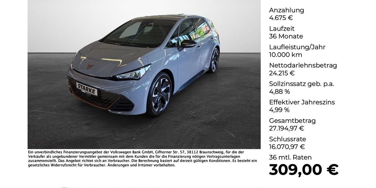 Cupra Born 18.899 km 26.930 &euro; Lengerich 49525