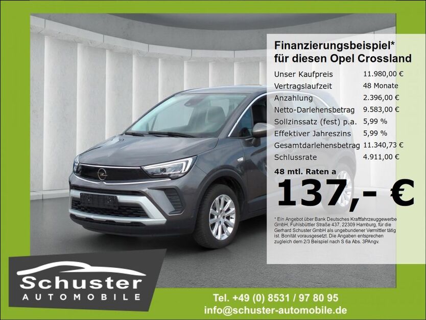 Opel Crossland (X) 86.943 km 11.979 € Ruhstorf 94099