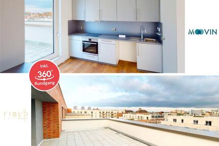 DREI DACHTERRASSEN INKLUSIVE: Modernes 4-Zi.-Penthouse mit stilvoller EBK und modernem Bad