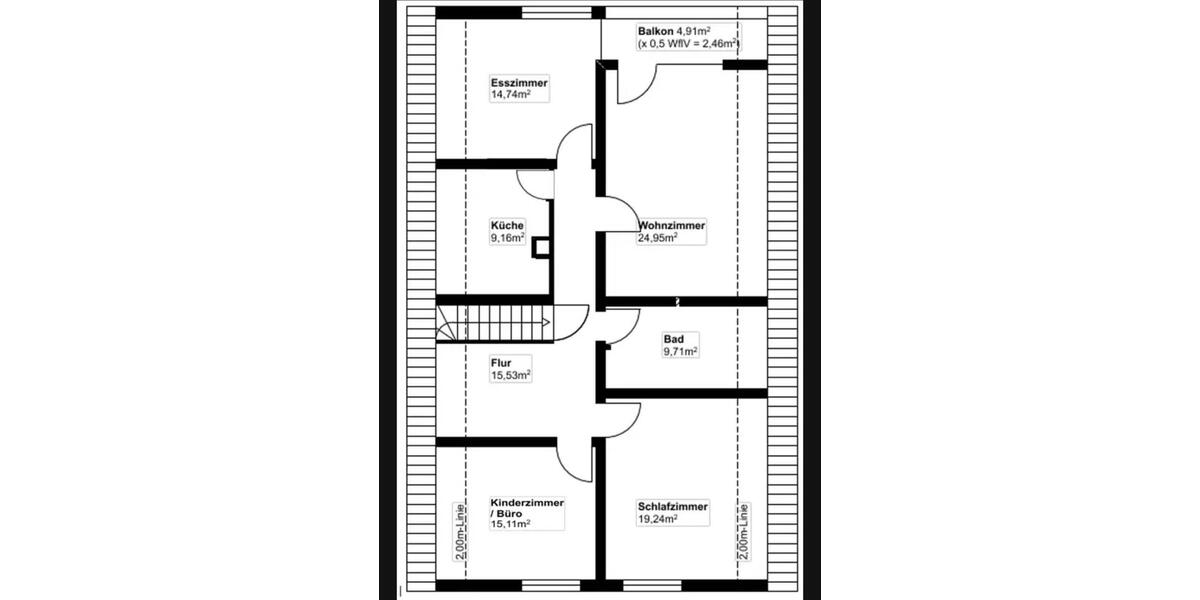Dachgeschoßwohnung Bad Schönborn - 4 Zimmer, 110 m&sup2;, 1.350&euro; | Angebot:26014527