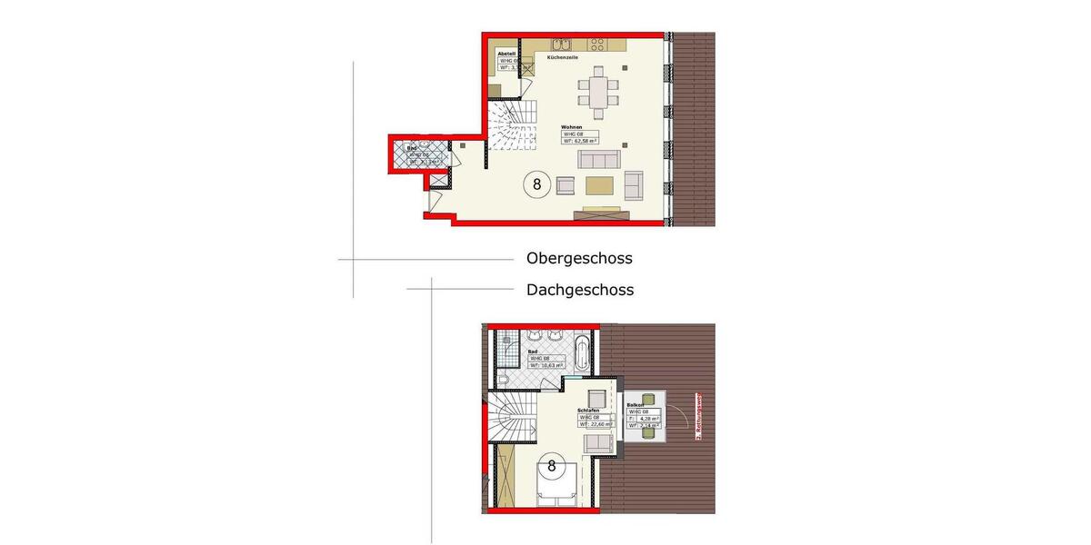 Etagenwohnung Hanstedt - 2 Zimmer, 104 m&sup2;, 1.295&euro; | Angebot:25235828