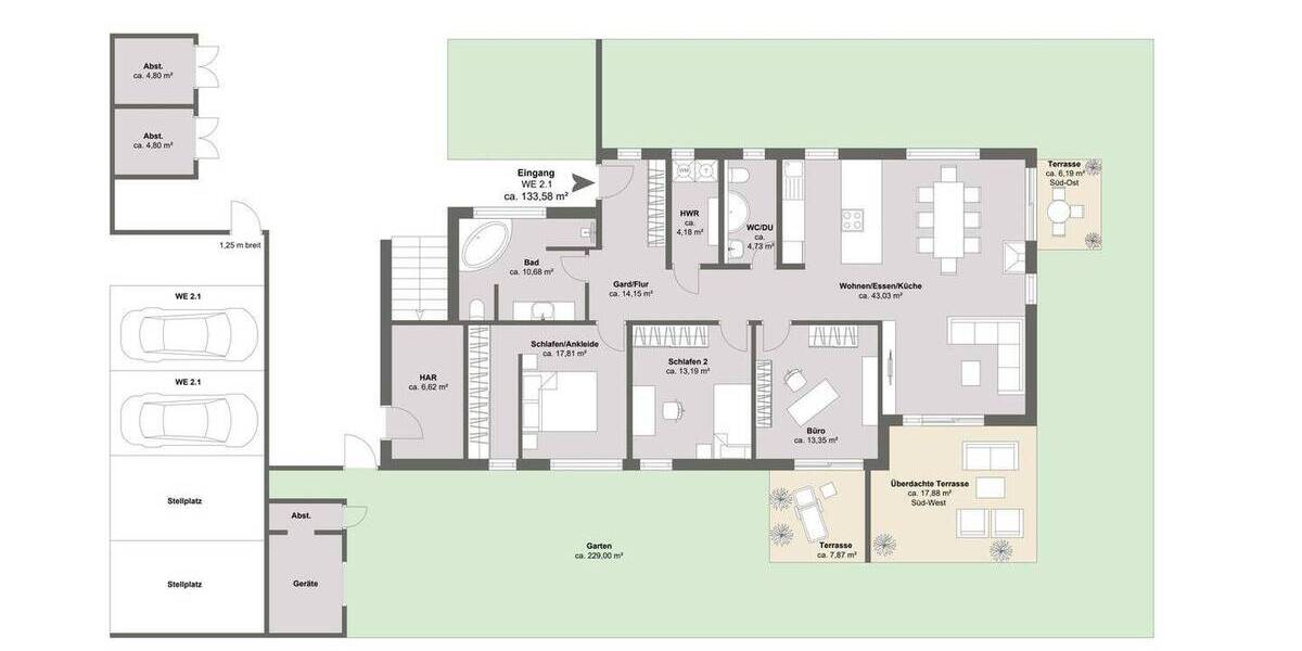 Etagenwohnung Meine OT Bechtsbüttel Bechtsbüttel - 4 Zimmer, 133 m&sup2;, 525.000&euro; | Angebot:26402434