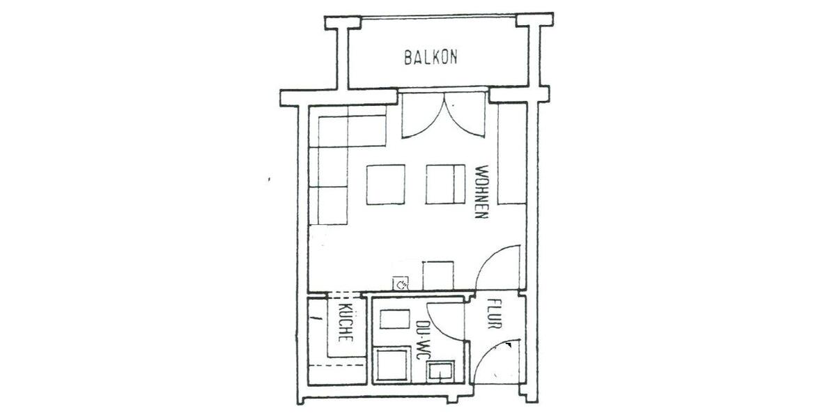 Etagenwohnung Eggenfelden - 1 Zimmer, 26 m&sup2;, 96.999&euro; | Angebot:26882730