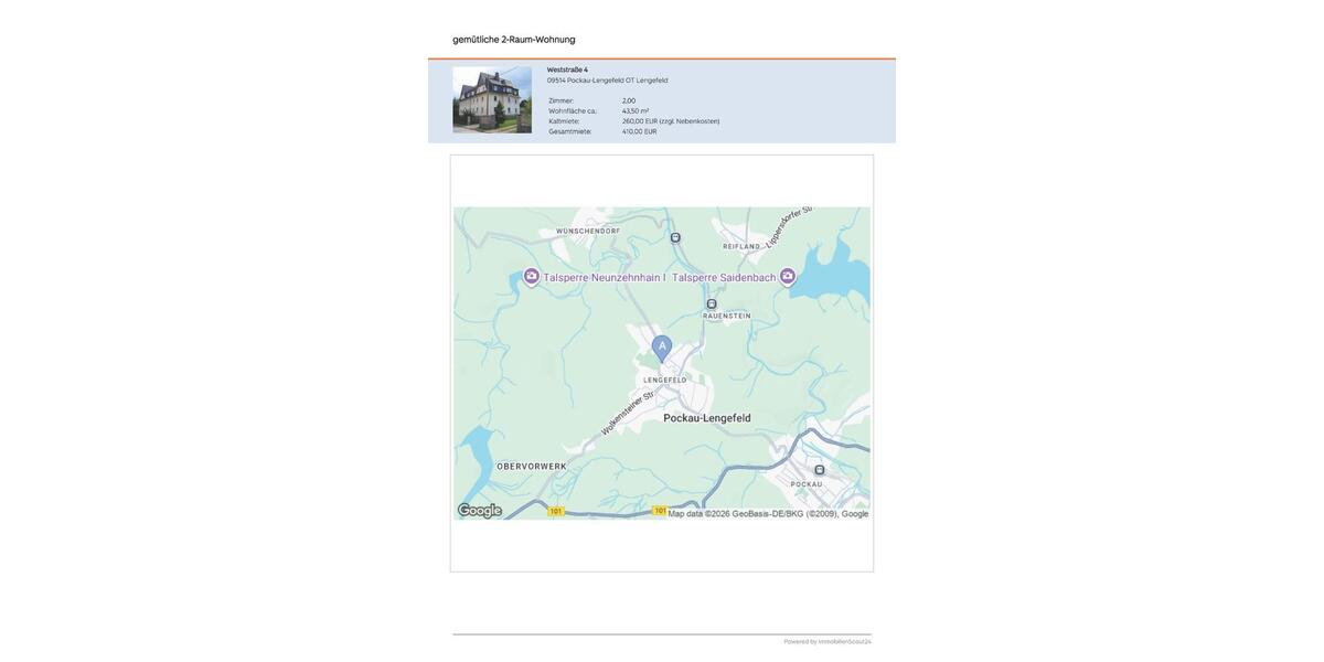 Dachgeschoßwohnung Olbernhau - 5 Zimmer, 44 m&sup2;, 260&euro; | Angebot:24524957