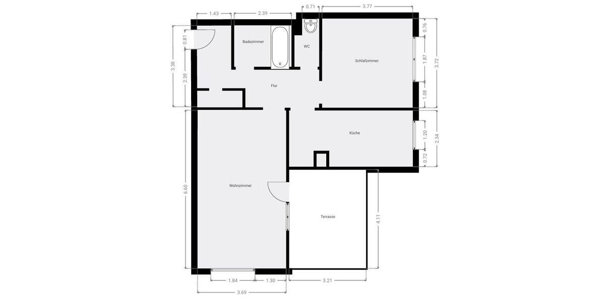 Terrassenwohnung Veitshöchheim - 2 Zimmer, 75 m&sup2;, 297.000&euro; | Angebot:27109954
