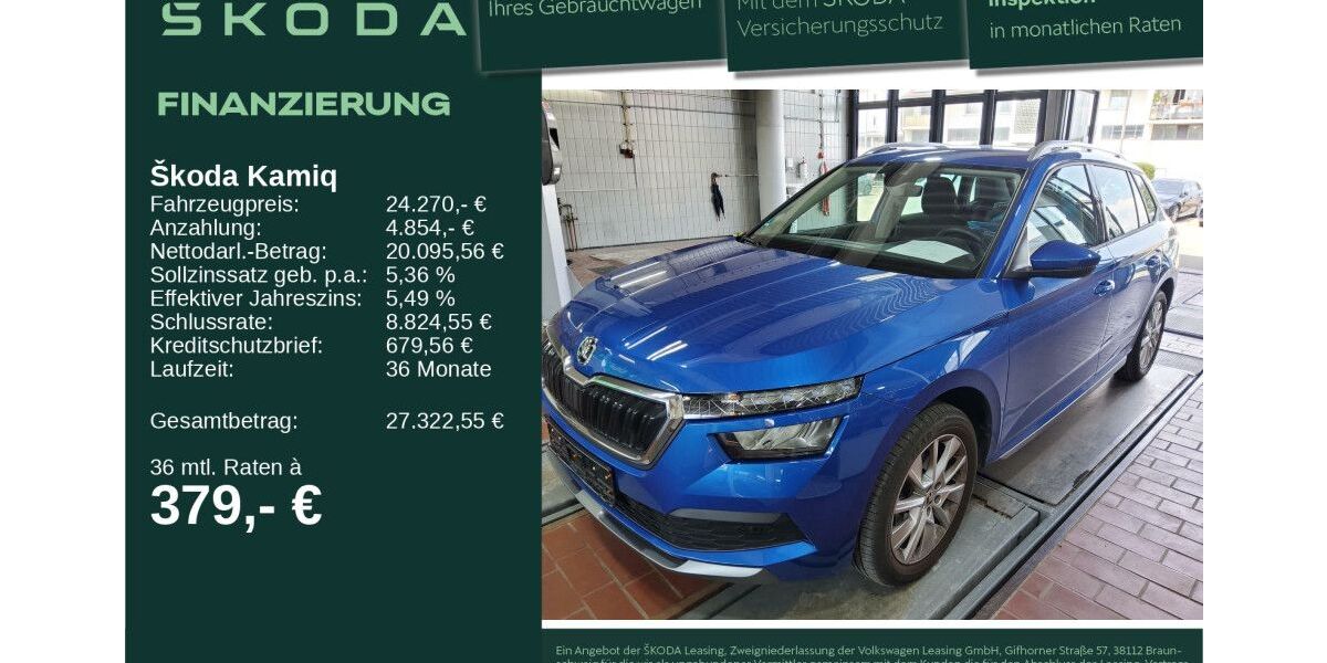 Skoda Kamiq 12.773 km 24.270 &euro; Neu-Ulm 89231