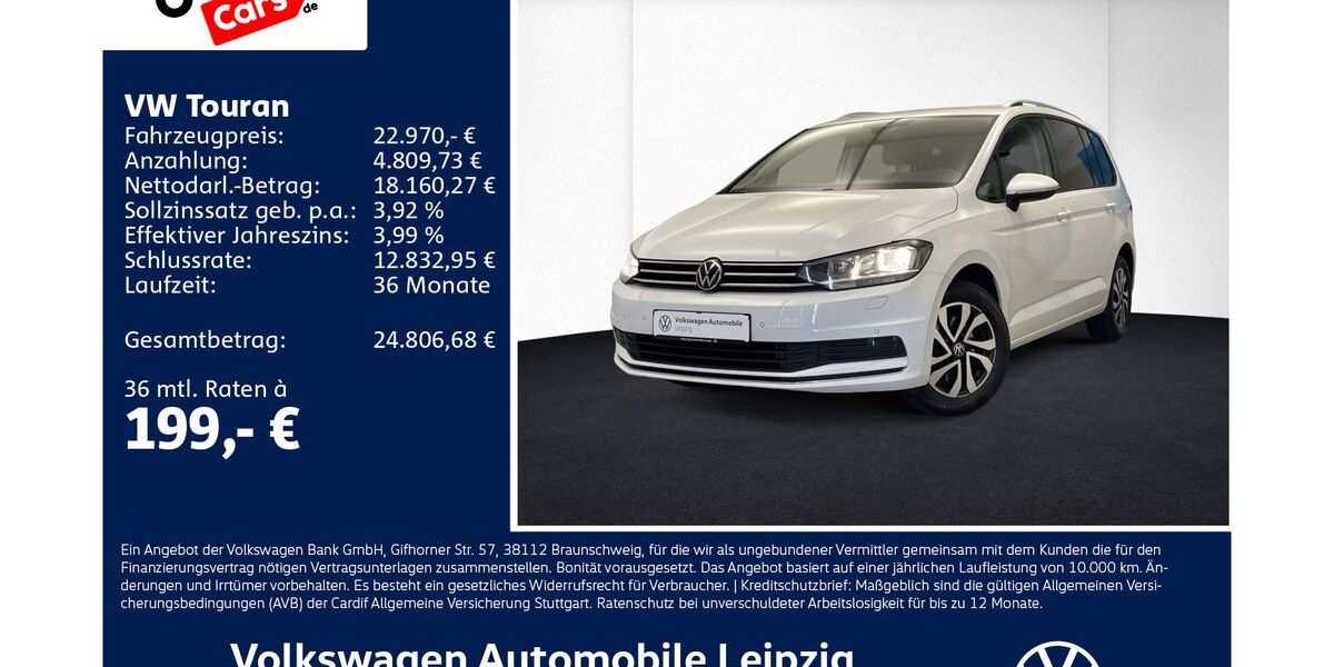 VW Touran 101.890 km 21.970 &euro; Leipzig 04277