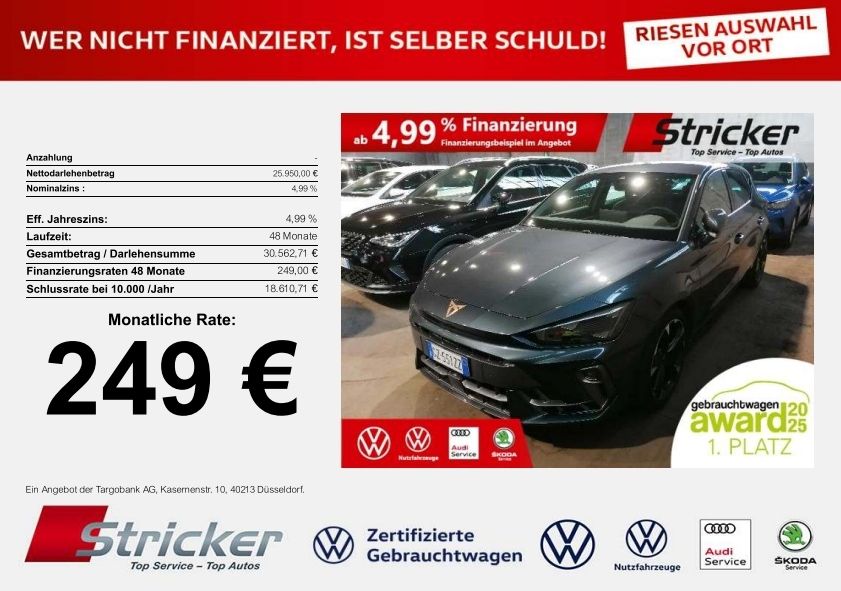 Cupra Leon 10.989 km 25.949 &euro; Detmold 32760