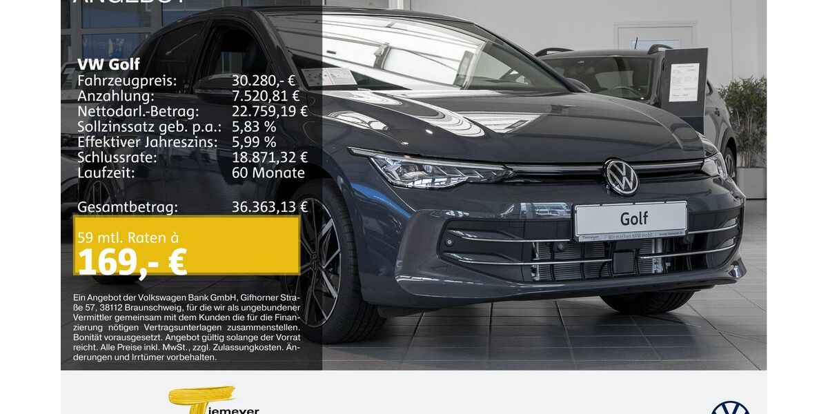 VW Golf 22.755 km 29.780 &euro; Lüdenscheid 58507