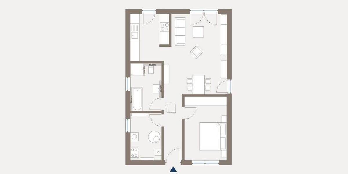 Bungalow Lichtenau Auerswalde - 2 Zimmer, 69 m&sup2;, 197.739&euro; | Angebot:26028136