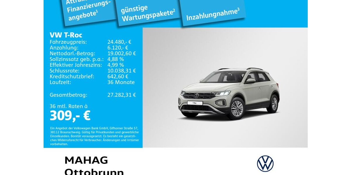 VW T-Roc 20.828 km 24.480 &euro; Ottobrunn 85521