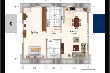 Wohnung Nidderau - 2 Zimmer, 65 m&sup2;, 890&euro; | Angebot:26396330