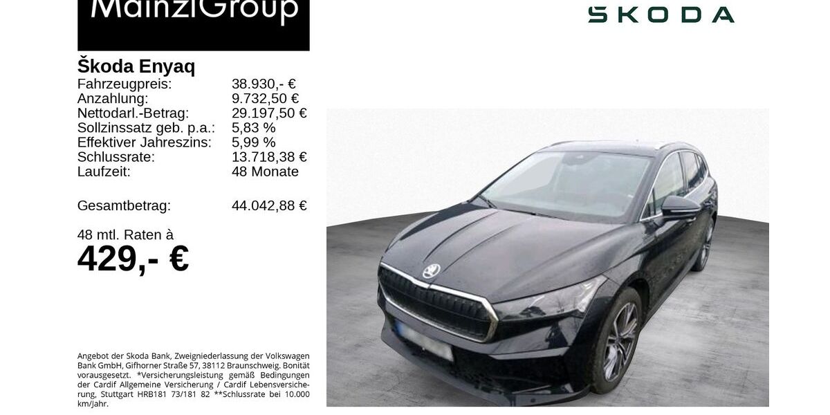 Skoda Enyaq 23.700 km 38.930 &euro; Feldkirchen/Westerham 83620