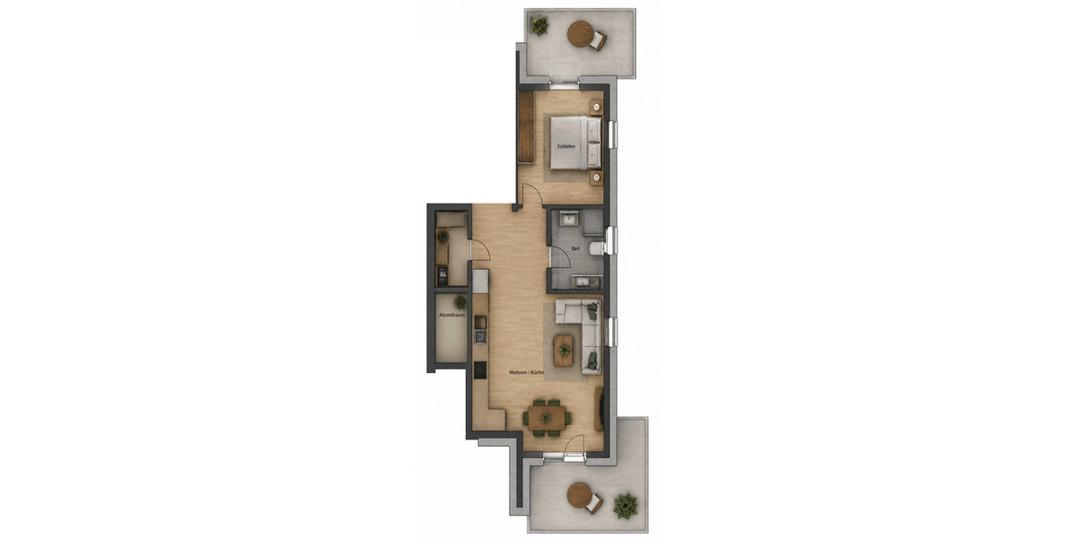 Etagenwohnung Welver Meyerich - 2 Zimmer, 55 m&sup2;, 219.400&euro; | Angebot:26826743