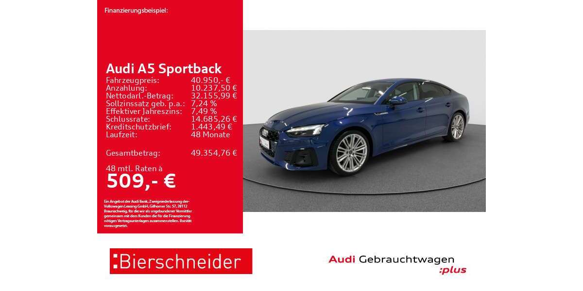 Audi A5 8.138 km 40.950 &euro; Aalen 73431